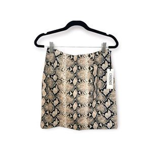 L`AGENCE PYTHON PRINT MINI SKIRT